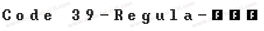 Code 39-Regula字体转换